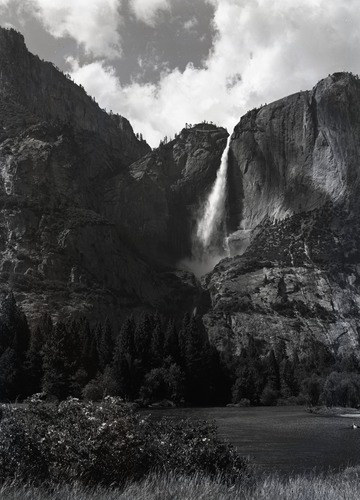 Falls from across the valley.