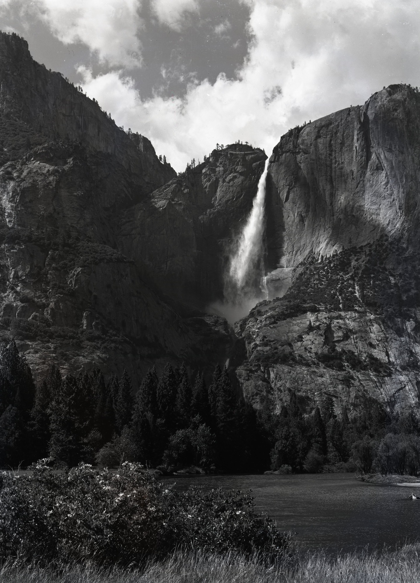 Falls from across the valley.