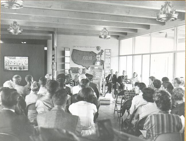 Neil Judd Speaking at the Dedication Service of the Chaco Canyon Visitor Center