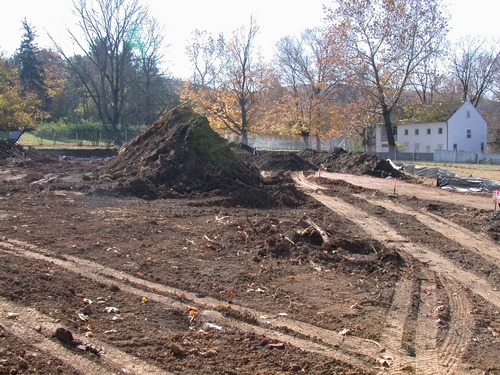 Landscaping around the General Washington's Headquarters complex