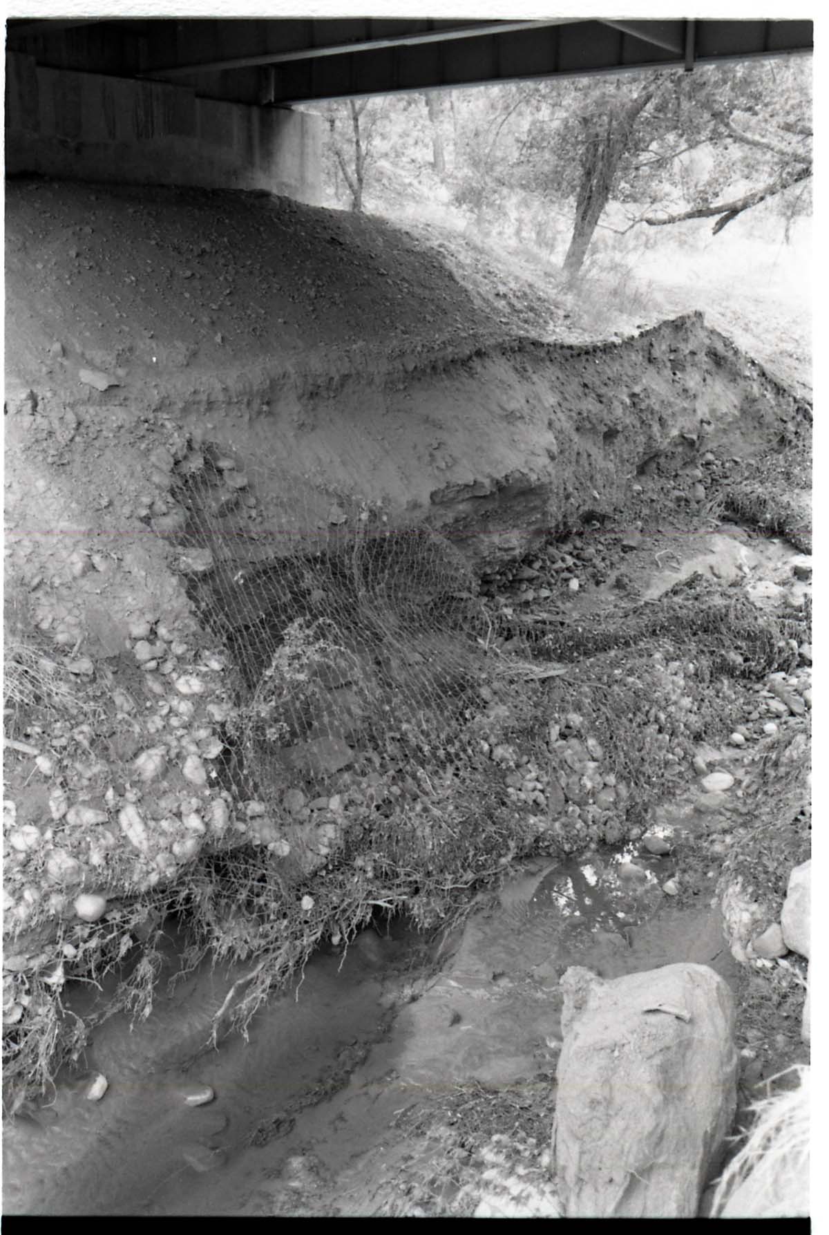 BW Photos of the damage from the Oak Creek flash flood of 1989.