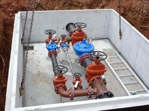 Modify water distribution system to address water hammer at Prince William Forest Park in January 2012