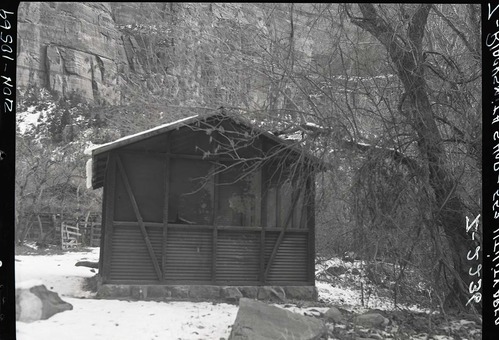 Blacksmith shop at Zion utility area.