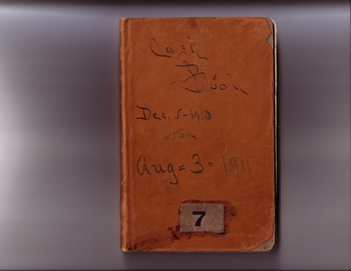 Thomas Edison's New York City Recording Studio Cash Book 07 (of 21), Image 01 (of 50).