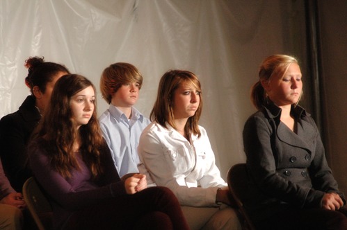 Jefferson High drama students perform John Brown's Body.