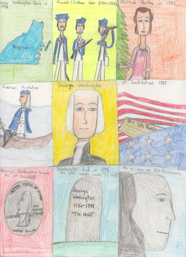 1st place, Life of Washington, 5th grade, 2009