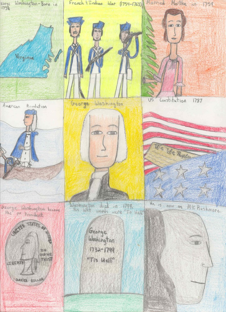 1st place, Life of Washington, 5th grade, 2009