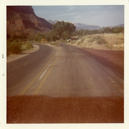 Chipsealing of Zion roads.