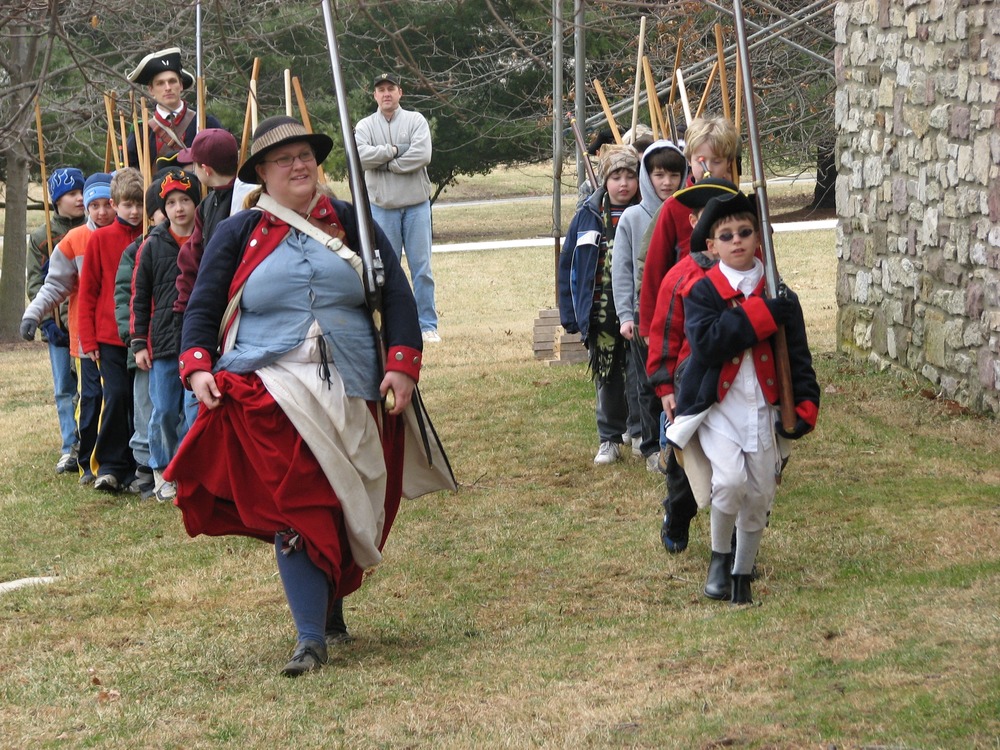 The commands are being taught to the new recruits.