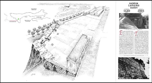 The main purpose of this bastion was to defend against land attacks from the Puntilla Area and served as an artillery platform against enemy naval units in the San Juan Bay. It was built in stages between 1635 and 1835.