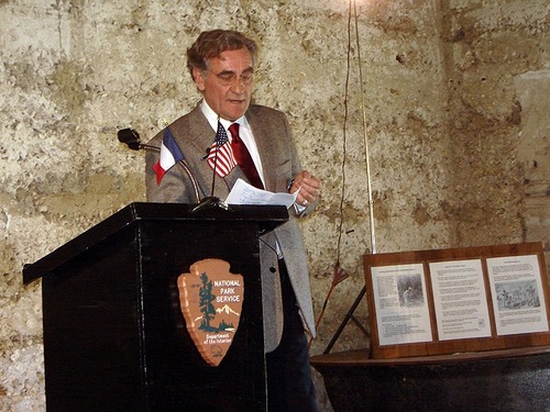 Jean-Marc Masseaut from the Shackles of Memory Association in Nantes, France, spoke about the transatlantic slave trade.