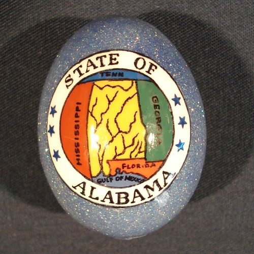 Alabama egg designed by Susan Willard