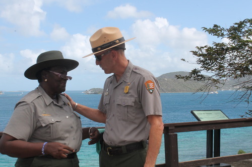 The superintendent and the coordinator working to bring it all together. 