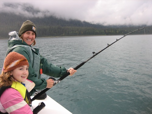 Halibut fishing in Glacier Bay