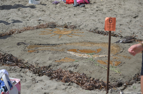 2013 Sand Sculpture Contest: Children's Group Honorable Mention: Entry #04: The Golden State, by Sammie