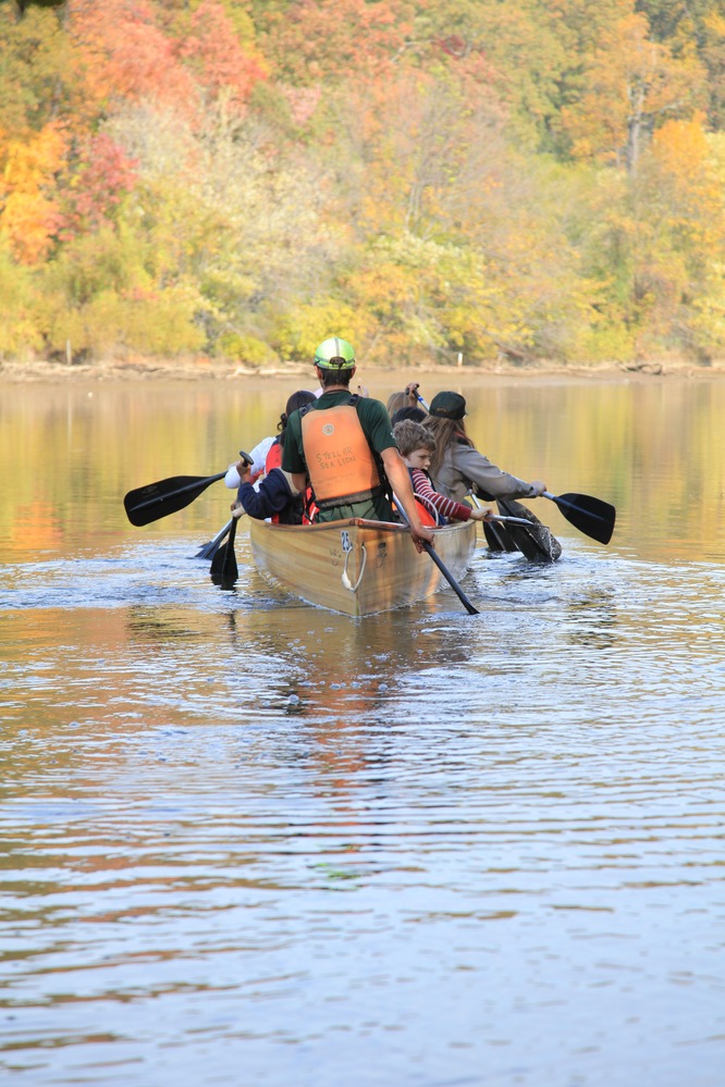 National Capital Parks-East Rangers teamed up with Wilderness Inquiry to lead canoe trips up the Anacostia River.