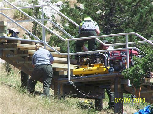 BADL Facility Management Collection: Rehabilitation of Cliff Shelf Trail by ARRA Funded Trail Crew at Badlands National Park - Part 2