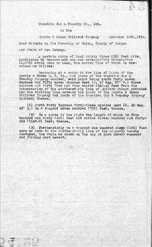 54125.BB--Property--Canadian Car and Foundry Co., Ltd.--Kingsland, NJ