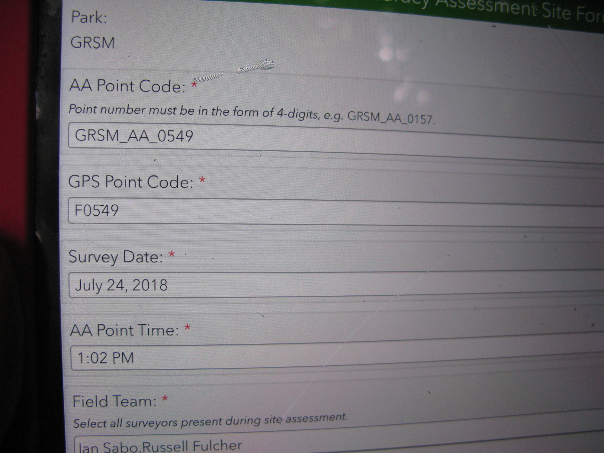 Plot Code: GRSM_AA_0549_1