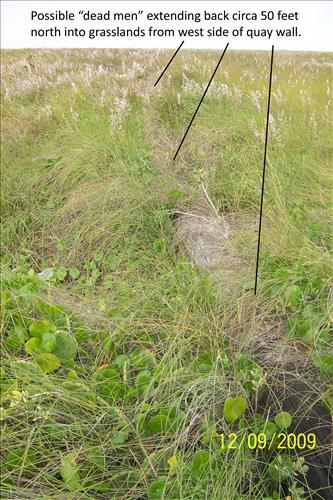 State of a quay wall at Yarborough Pass/Murdock's Landing as of Dec. 2009