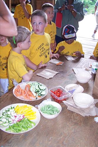CVEEC Junior Ranger Program, Little Sprouts, Tasting Vegetables