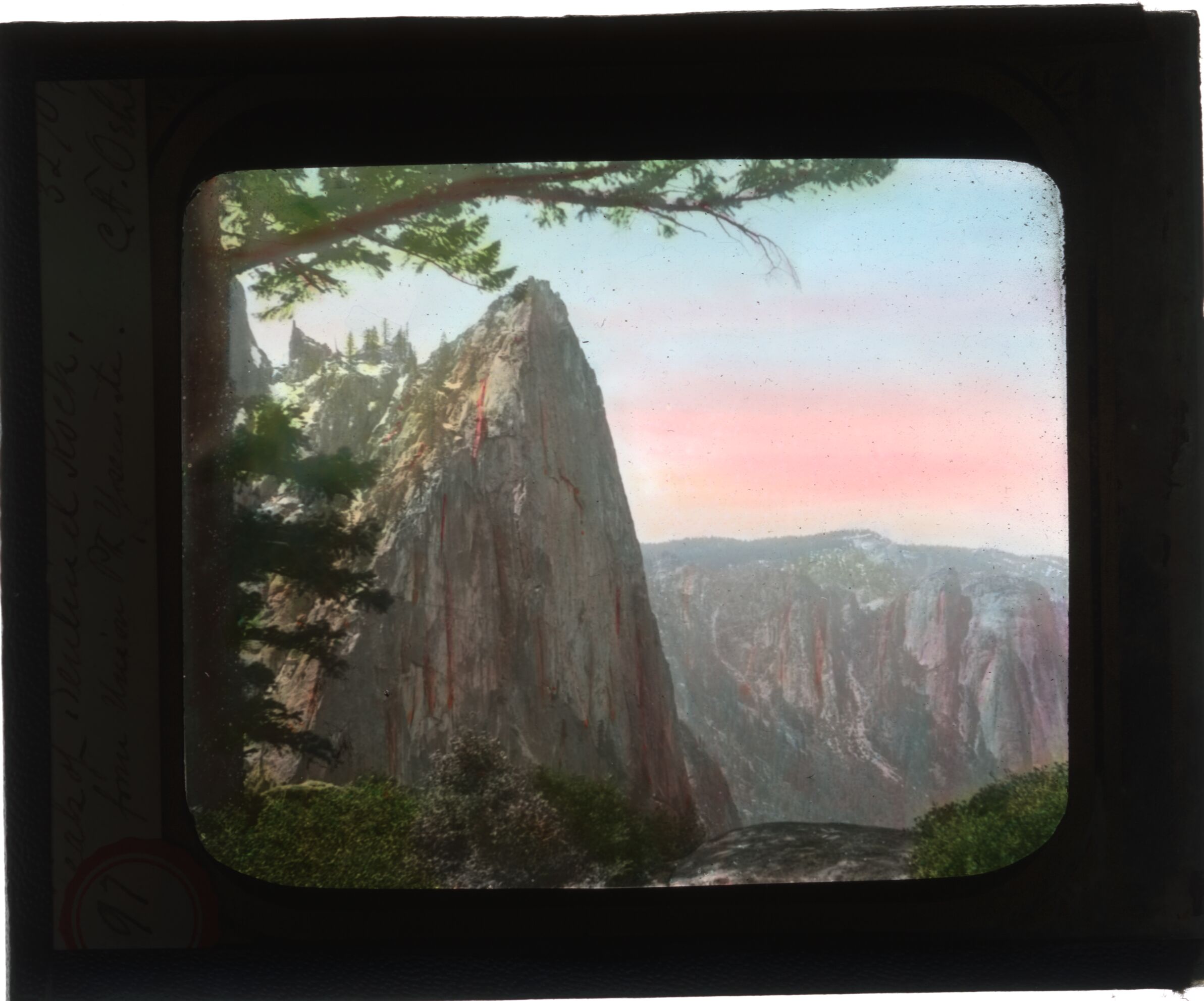 Peak of Sentinel Rock from Union Pt., Yosemite