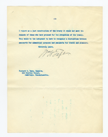 Typed letter