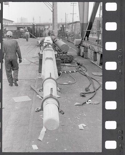 Condition survey of Alma (built 1891; scow schooner) before the restoration of 1980