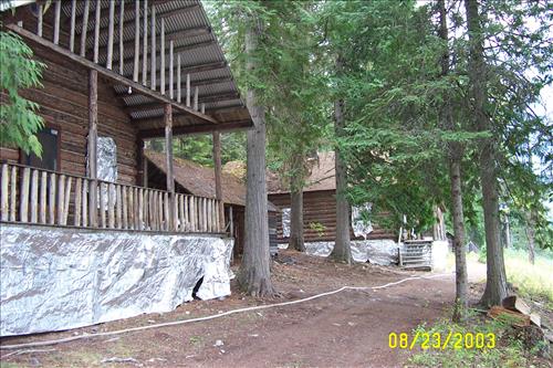 Structural fire protection during 2003 wildland fires in Glacier National Park