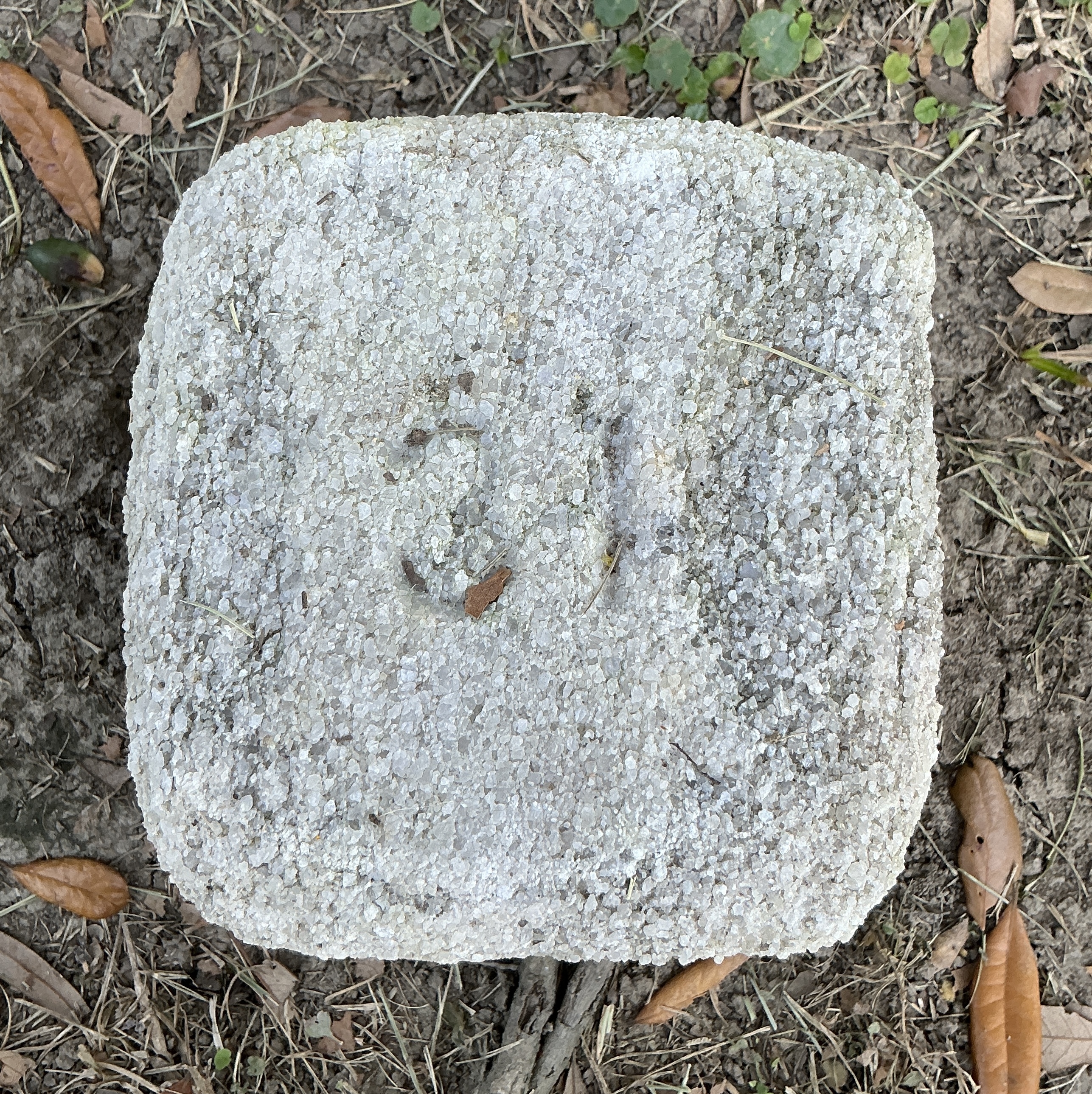 Top of flat marble marker