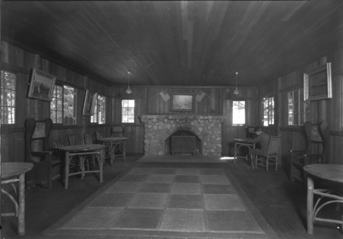 Camp Curry reading and visiting room.