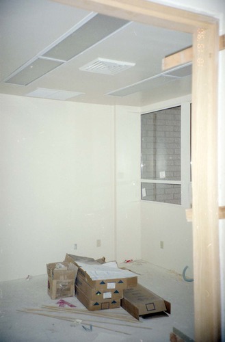 Park Headquarters Renovation: west corner office, upper level.