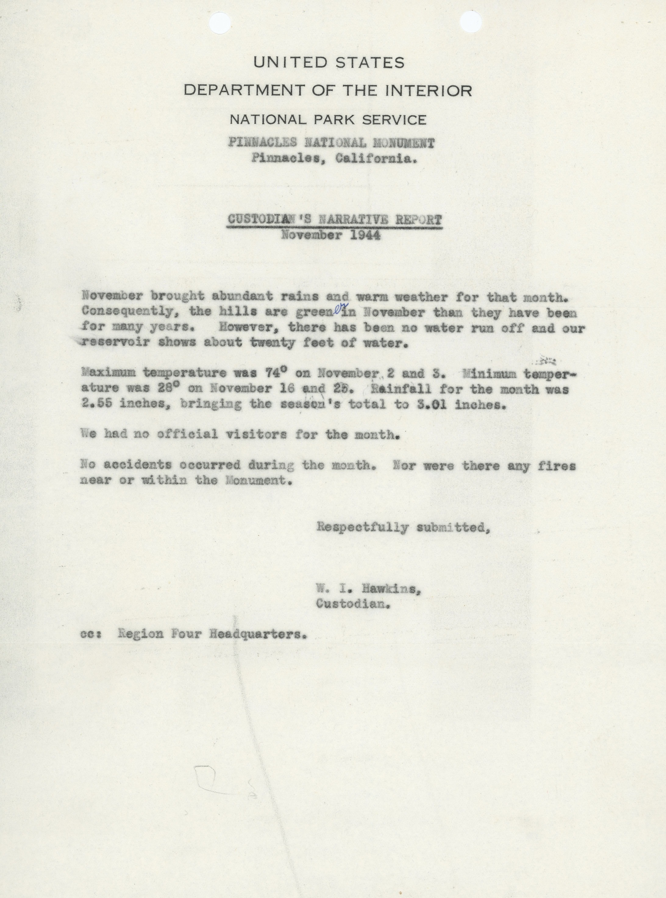 Superintendent's Narrative Report