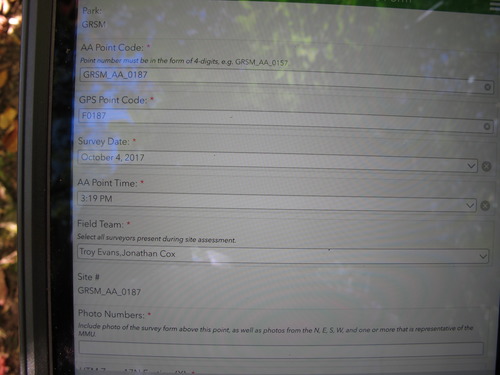 GRSM Accuracy Assessment. Plot Code: GRSM_AA_0187_1