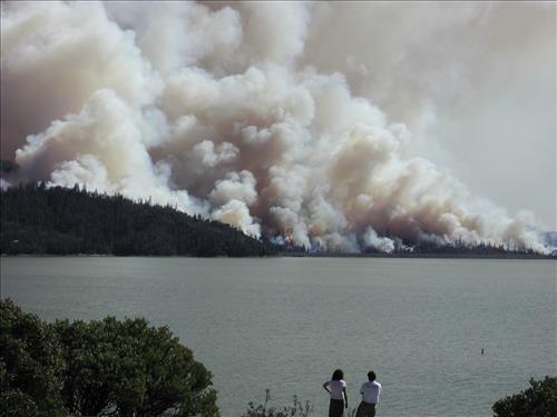 Power Tower Prescribed burn at Whiskeytown National Recreation Area, 2004