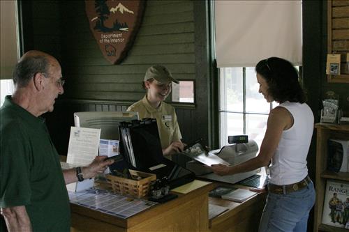 SCA With Visitors Inside Peninsula Depot