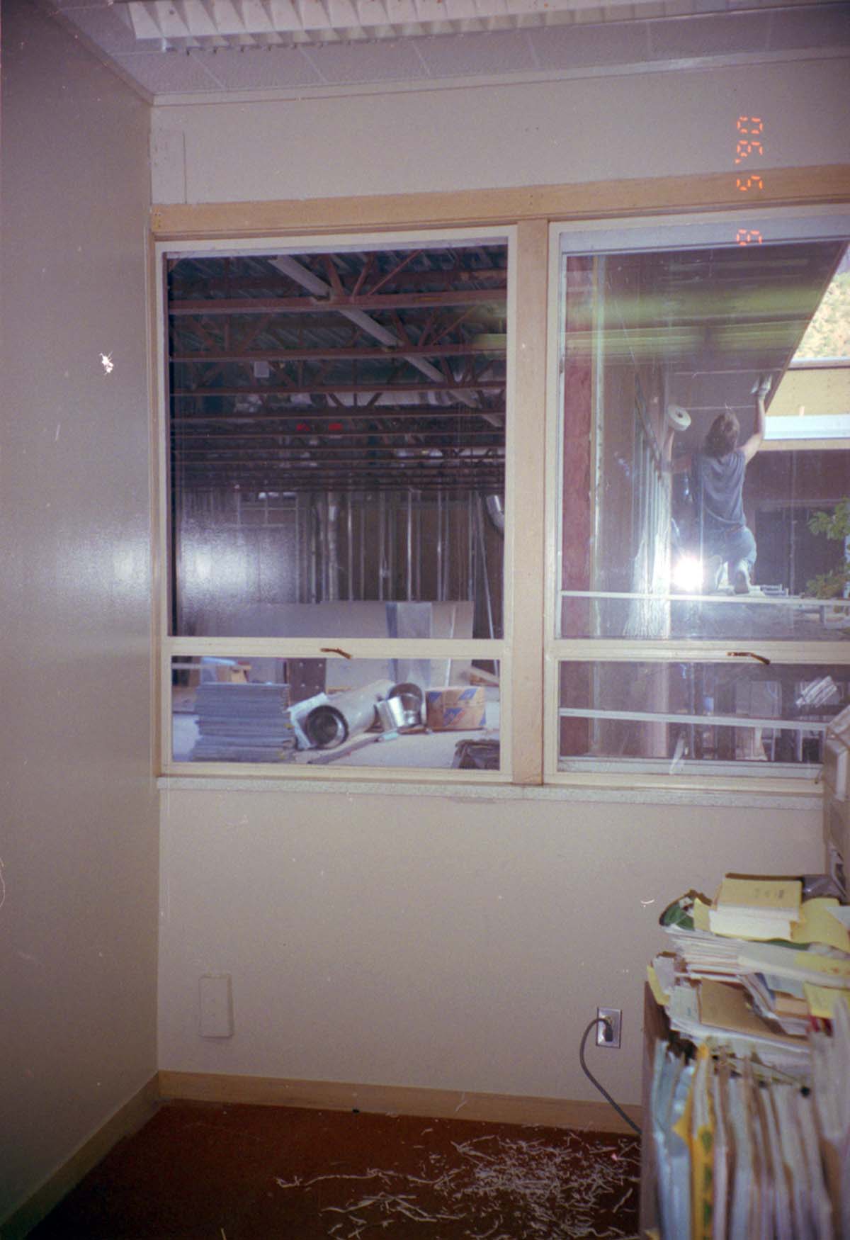 Construction of headquarters addition.