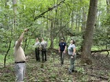 NPS and Forest Stewards Guild staff site visit to FRSP 08/19/24 to assess potential Resilient Forests Initiative forest restoration sites.