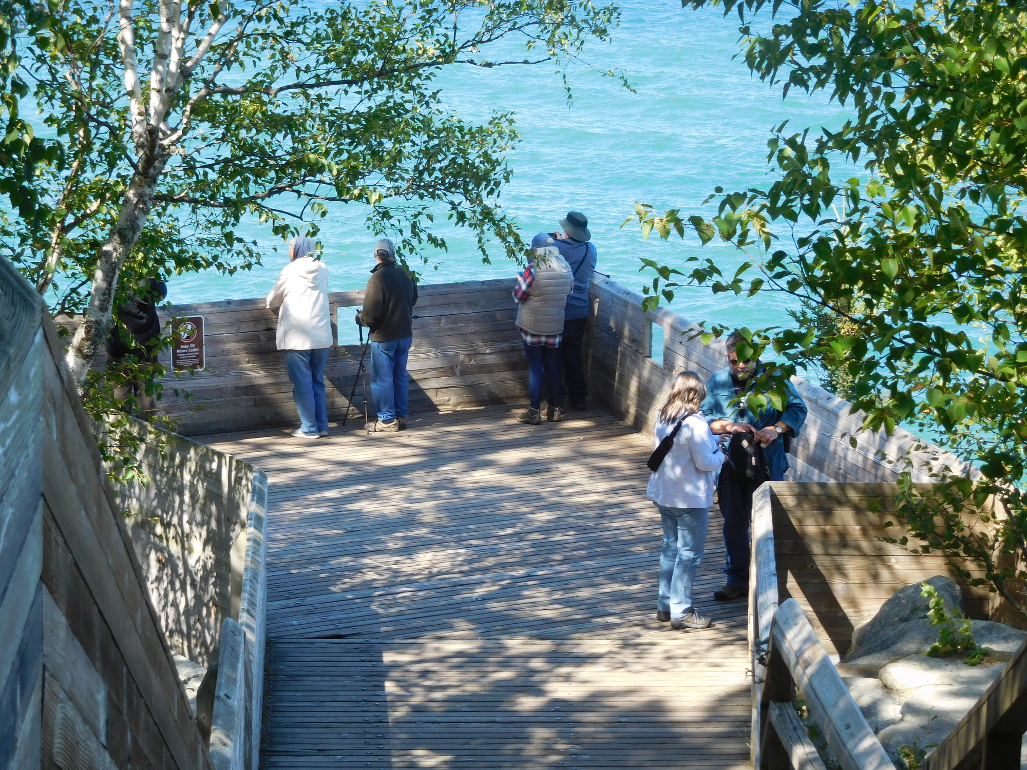 Lake Superior is in the background