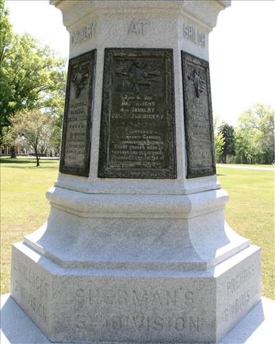 Illinois Cavalry Monument at Shiloh National Military Park in May 2004