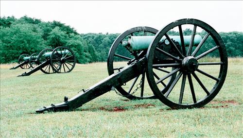 Washington (Louisiana) artillery battalion cannon located northeast of Visitor's Center