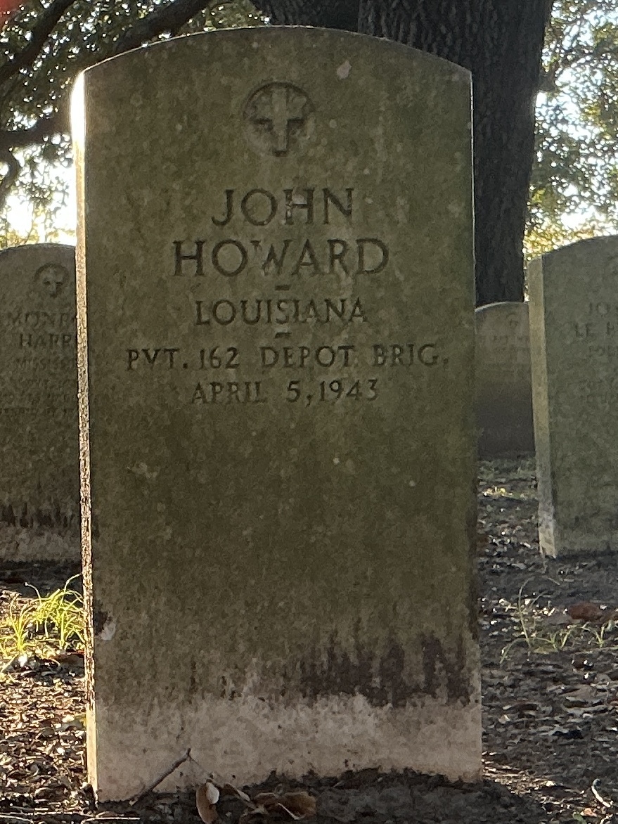 Front of upright marble headstone with flat face.