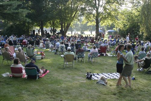 Music in the Meadow concert audience at Cuyahoga Valley National Park
