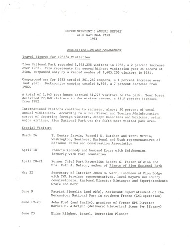 ZION 15464 Superintendents Annual Report 1983