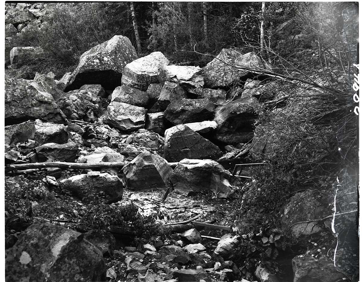 Location of sump near Lava Point- thought to be a spring but is not.