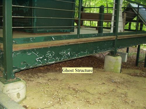 Blue Heron Buildings in need of paint at Big South Fork NRRA in May 2013.