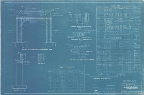 20423.BL-Dover, NJ [1.54 miles east]--Overhead Highway Bridge--Dickerson Road [1927]