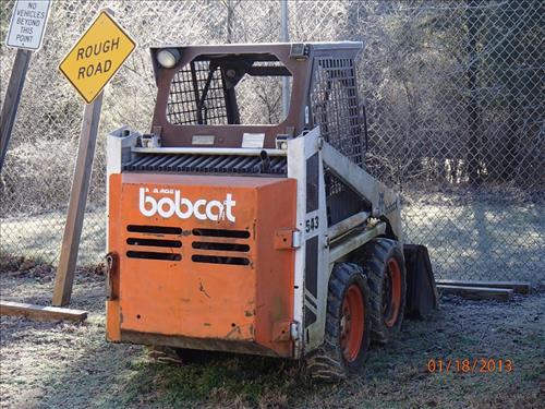 Bobcat 543 Skid Steer at Big South Fork NRRA in January 2013.