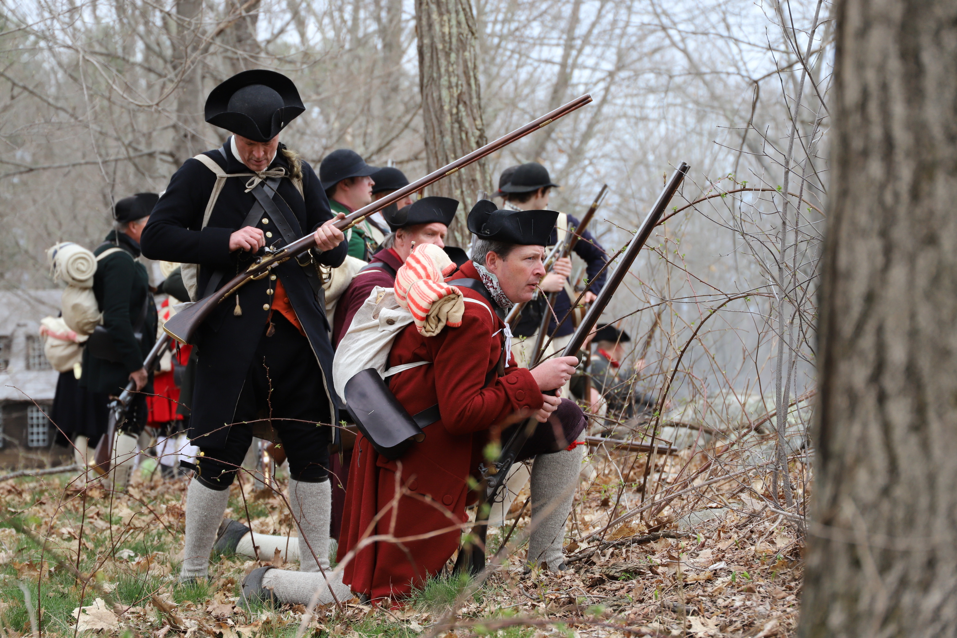 Militia loading and waiting