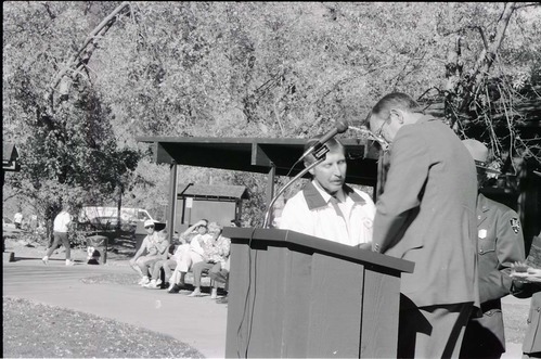 BW Photos of the Zion Lodge Rededication Ceremony.